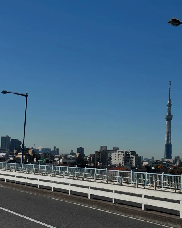 富士山見つけた！

荒川にかかる平井大橋で富士山を見つけました🗻
東京でも高いところからは富士山が見えることがありますが、平地では珍しいと思います。
とりあえずスカイツリーとコラボ、
左下のビルの合間に映ってますよ！
わかりにくいので、2枚目に拡大写真を。
ここのところ、良いお天気が続いているお陰でしょうが、なんだかうれしい気持ちになりました✨

#東京からの富士山  #富士山  #平井大橋  #平井大橋からの東京スカイツリー  #平井大橋の富士山とスカイツリー