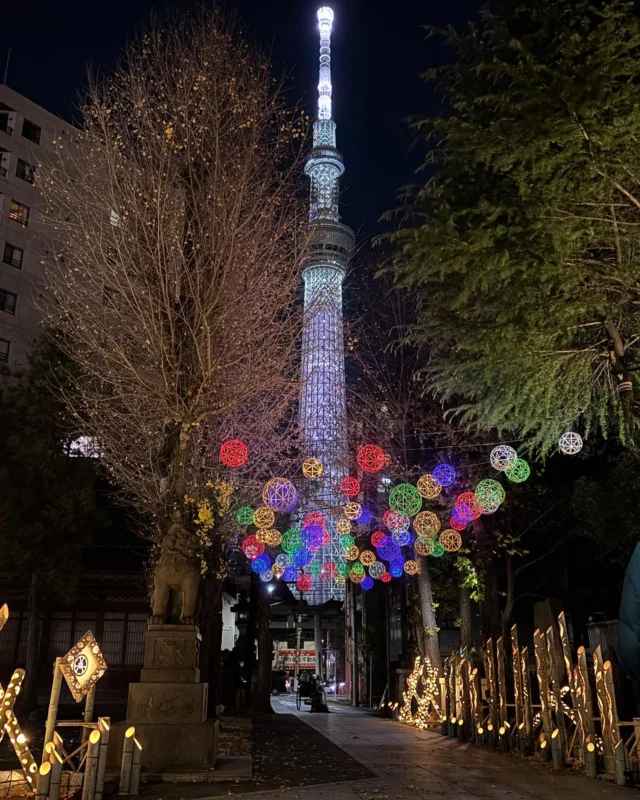 牛嶋神社とミズマチ付近

クリスマスマーケット開催中のソラマチへ行ってきました。
竹を使ったイルミネーションがキレイな牛嶋神社へ。
スカイツリーとの競演が素敵でした✨✨
クリスマスマーケットは賑わっていたので、写真だけ撮ってスルー。
夕方、川面に映るスカイツリーで有名な十間橋にも行きましたが、風が強すぎて川面が揺れて綺麗に映らず💦
前に来た時は曇天だったし、なかなか条件が揃うのは難しいですね。
またいつかリベンジしようと思います❗️

#スカイツリー #牛嶋神社 #牛嶋神社ライトアップ 
#スカイツリー夜景 #ソラマチクリスマスマーケット 
#十間橋 #十間橋 #十間橋からのスカイツリー